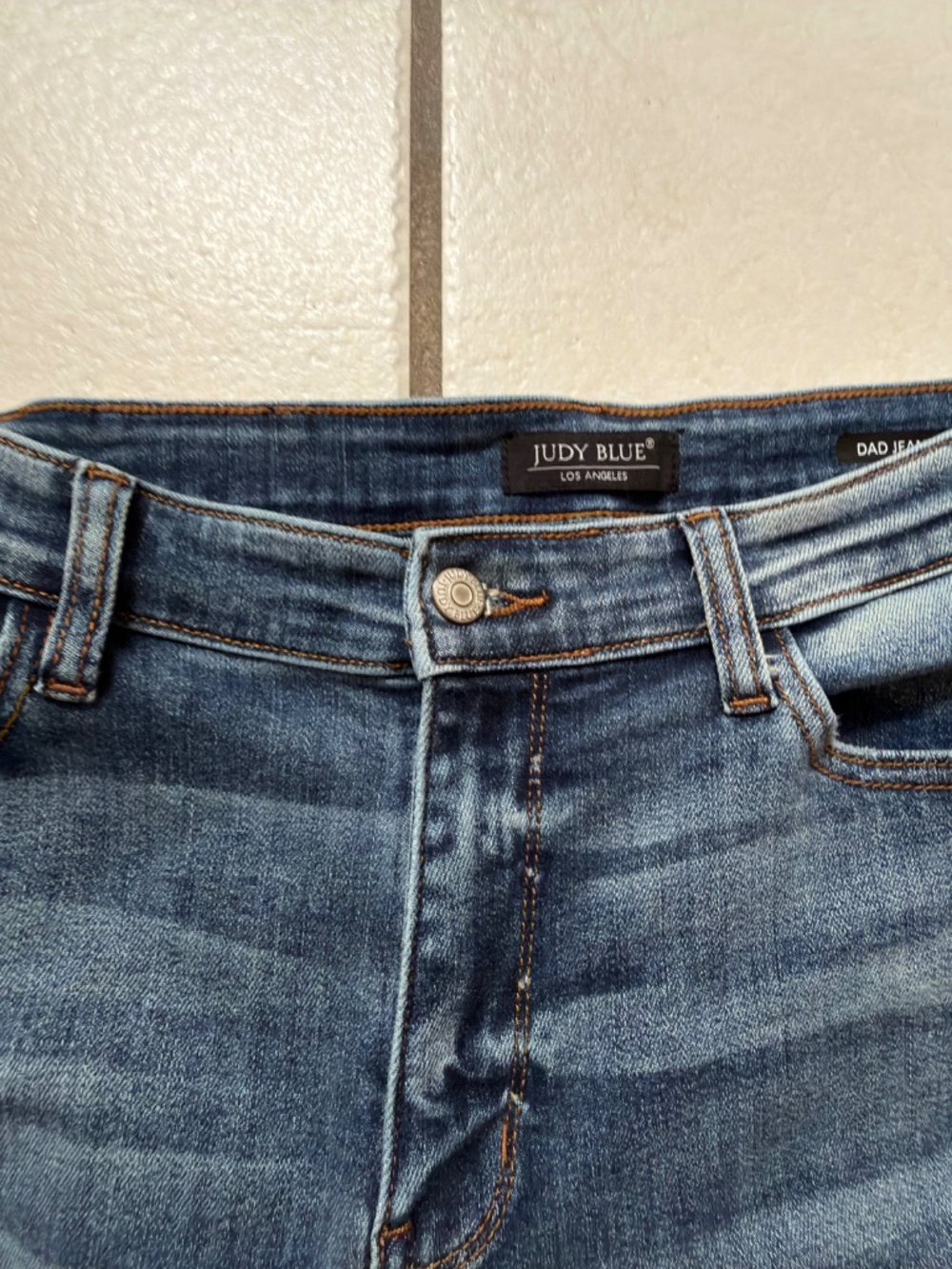 $75 Judy Blue (Los Angeles) Dad distressed jeans size 13/31 - Picture 10 of 11